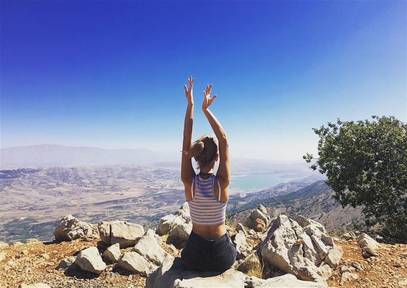 Take time to do what makes your soul happy 🍀 LookAround 🌎-------------- (Lake Qaraoun)