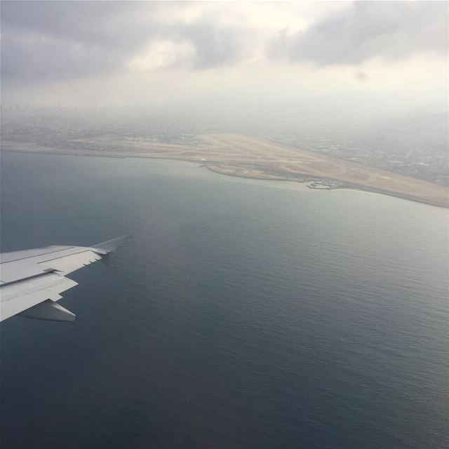  takeoff  wings  lebanon  airport  cloudy  sea  ig_photooftheday ...