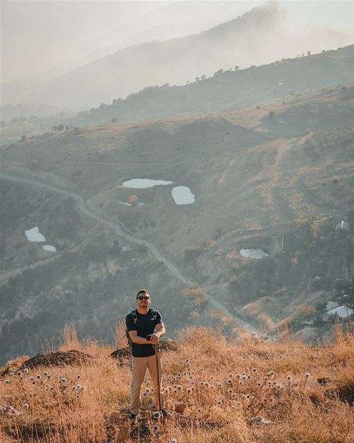 Taking a break before resuming the hike....... Mountain  hiking ... (Mount Sannine)