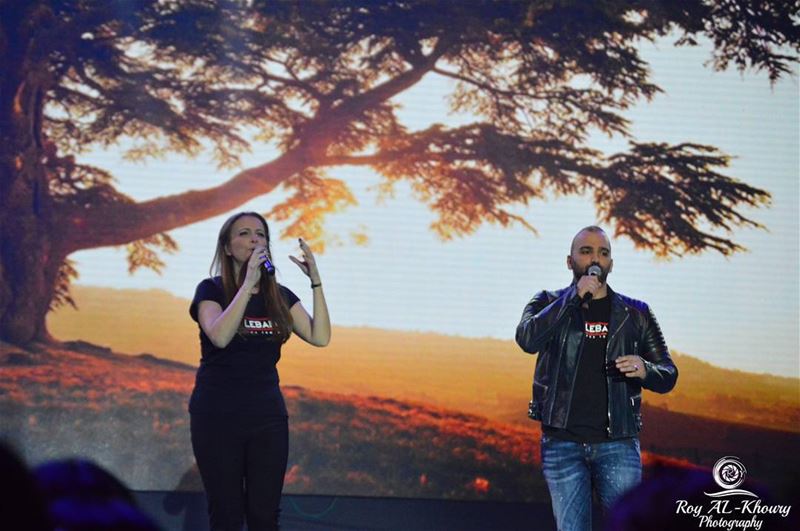 Tania Kassis & Naji Osta singing for  onelebanon  RoyALKhouryPhotography @ (Biel-Beirut)