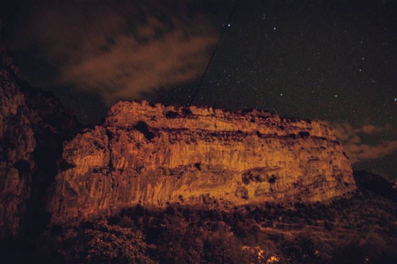  Tannourine at  night.  insta_lebanon  ig_lebanon  igdaily  picstitch ... (Tannourine El Tahta)