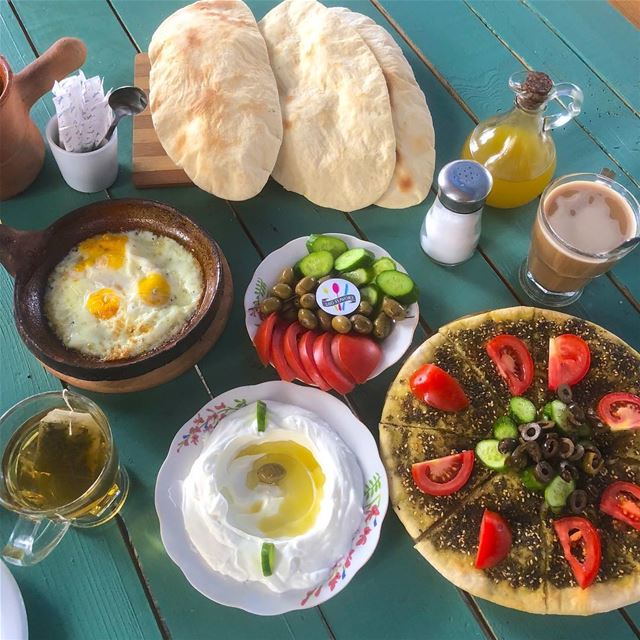 Tasty breakfast to start the day with😍😍  ehden  hometown  zgharta ... (Ehden, Lebanon)