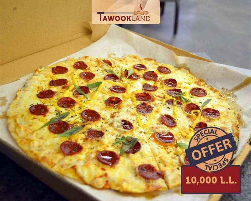 @tawookland -  Offer of the Week‼️  ChorizoPizza for only 10,000 L.L...... (Tawookland)