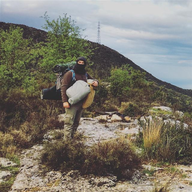  tb c a m p i n g  u n d e r  t h e  h e a v y r a i n 💪☮️ lebanon ... (Bentael Nature Reserve)