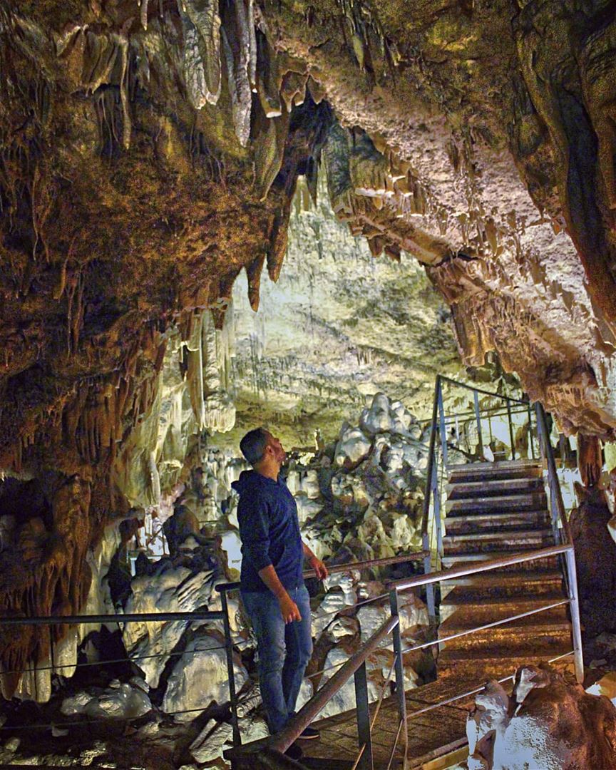  tb  cave  southlebanon  lights  stairs  grotto  discover  lebanon ... (South Governorate)