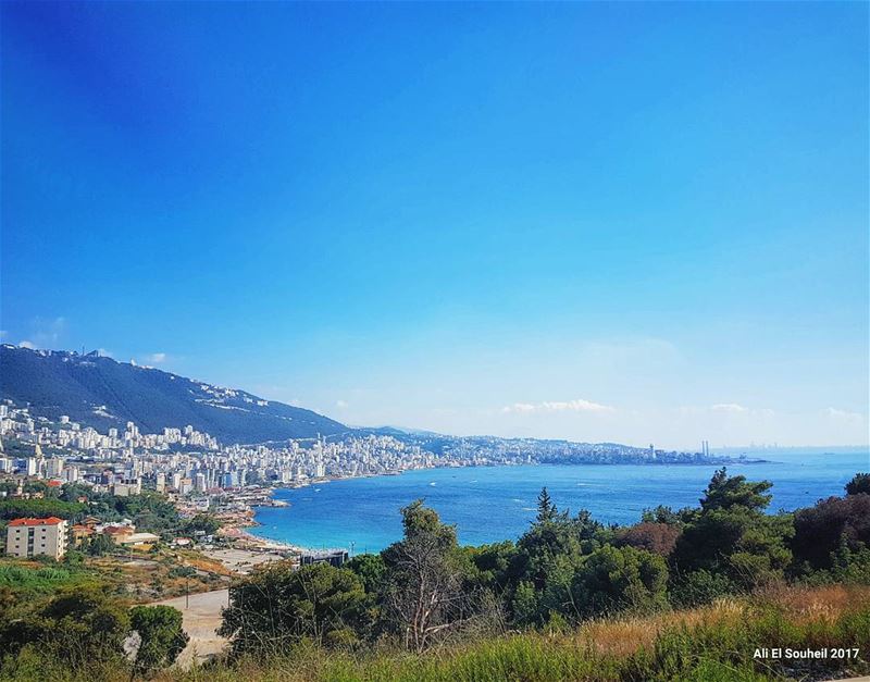  tb  jounieh  gulf  sky  sea  mountains  nature  lebanon  summer ... (Joünié)