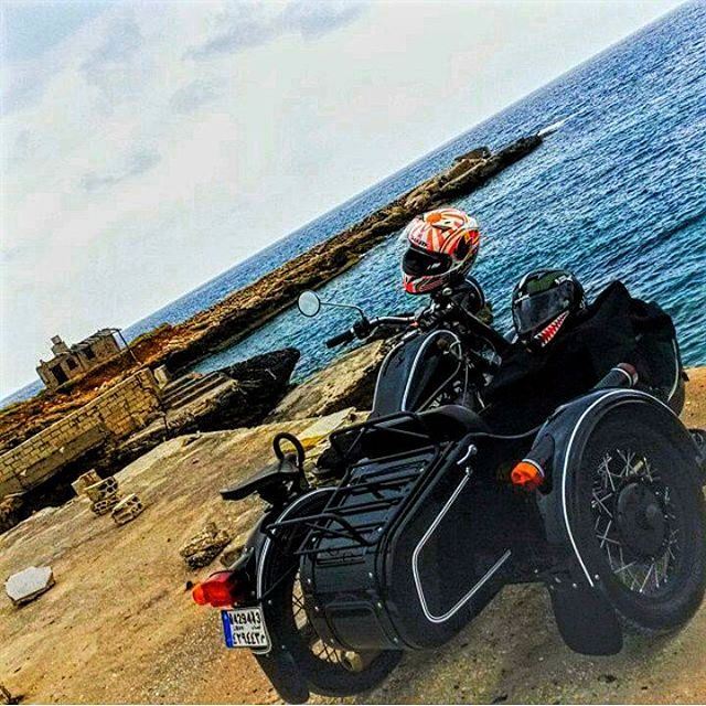  tb monday cruise to batroun sharkhelmet sidecar ural beach summer 2k15...