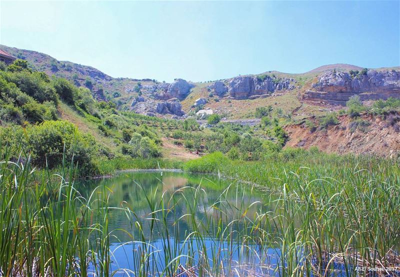  tb  sannine  lebanon  lake  nature  pool  water  green  mountains  sky ... (Mount Sannine)