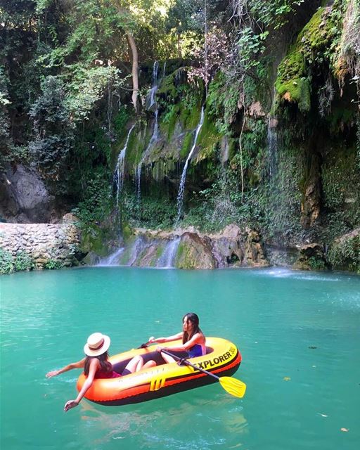  tb to  Summer  days at  paradiselebanon  baakline  river  waterfall ... (Shallalat Al Zarka شلالات الزرقا)