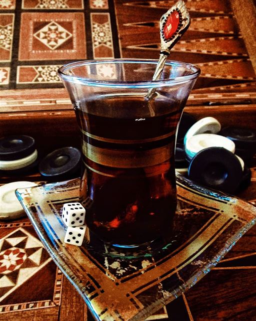 Tea Time ☕ picoftheday  evening  night  friends  vibes  instalike ... (Hamra - حمراء)