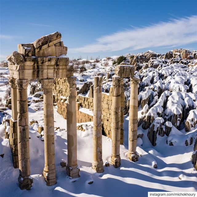 Temple of Adonis white edition.... Lebanon  fromwhereidrone ... (Fakra Kfarzebian Liban)