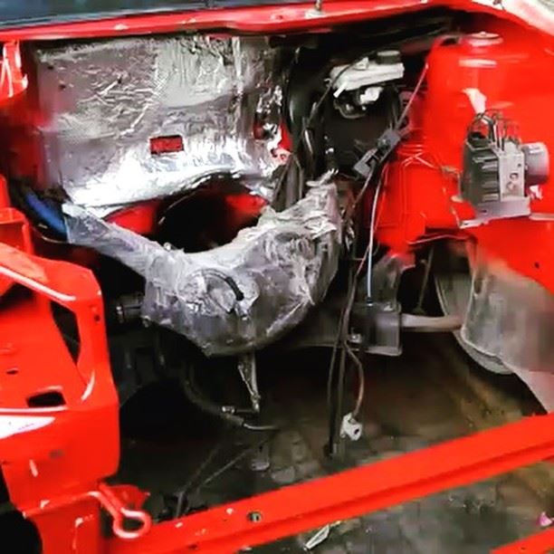 That beast under construction  beast  red  peugeot  passion  parking ...