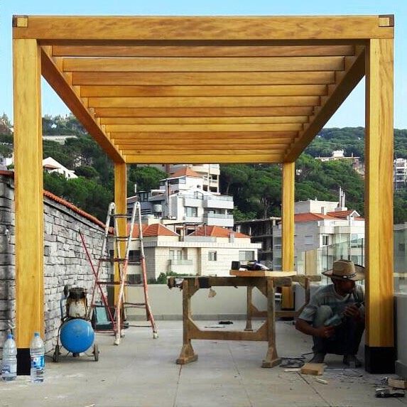 That kind of Perspective.  PergolaKitsLebanon on site.. Pergola  wood ... (Brummana)