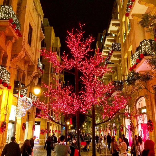 That's our  Beirut during  Christmas season!  lights  Christmasspirit ...