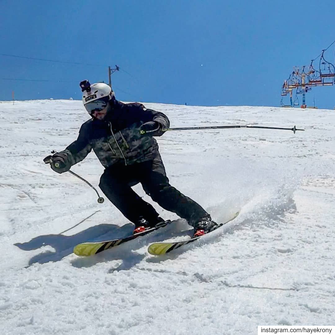 That's why we ride, for the love of snow ❄️Farewell ski season ⛷️🏔️😢... (Mzaar Ski Resort Kfardebian)