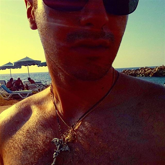 That sun ray though.  Selfie  beach  batroun  lebanon  shades ... (Batroûn)