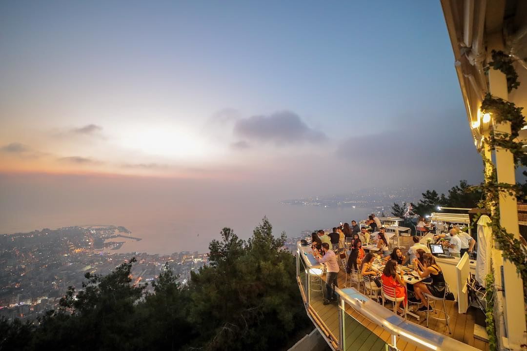 That time of day ✨  Sunsetting  AtTheTop  BeautifulLebanon ... (The Terrace - Restaurant & Bar Lounge)