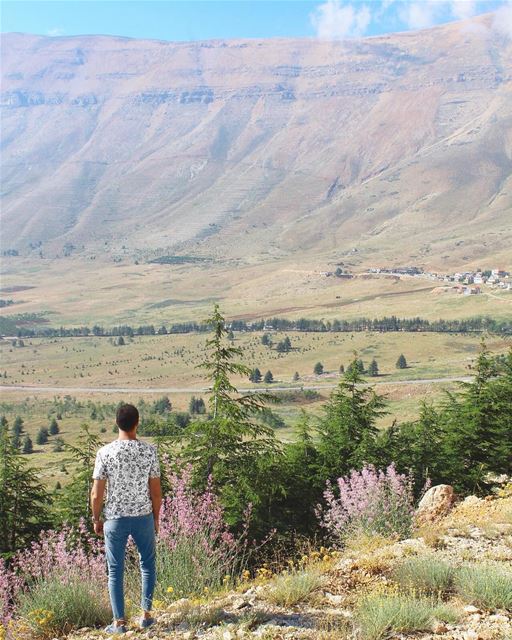 That view though! 💚😍💙 (Cedars of God)
