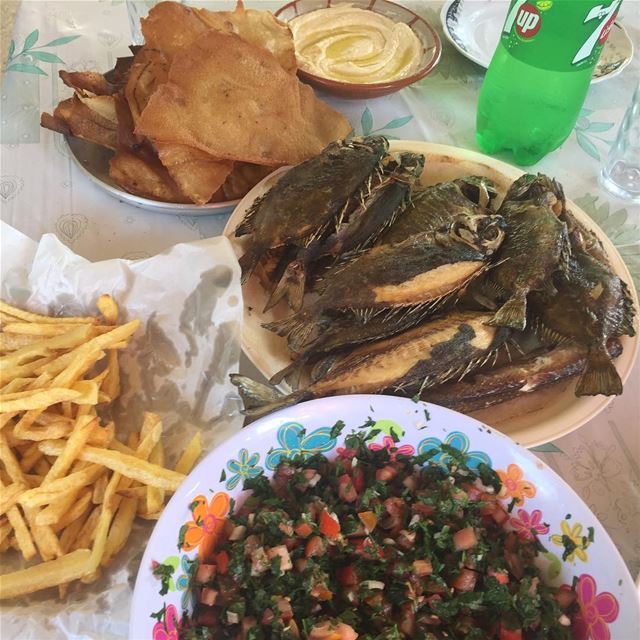 " Thats Our Lunch Before Going To Beach taboulehhhhh..." whatsuplebanon... (Batroûn)
