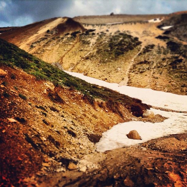 Thaw  melting  snow  alpine  mountains  cedars  lebanon  landscapes ...