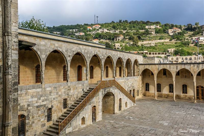 The 19th century palace of Beiteddine... Lebanon ... palace  castle ...