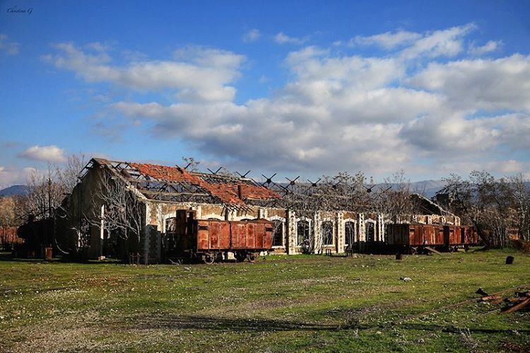 The abandoned train station of Riyak was the first railway to be built in... (Riyaq, Béqaa, Lebanon)
