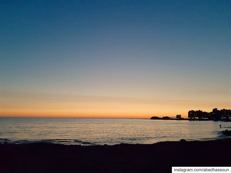 The after-sunset moment 🌅......................... (Tripoli, Lebanon)