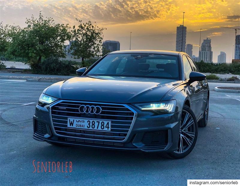 The Audi A6 55 TFSI is the first hybrid with small electric motor⚡️I’m... (Dubai, United Arab Emirates)