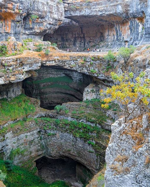 The Baatara Gorge - the cave of the three bridges(Tannourine,  Liban-Nord,  Lebanon)