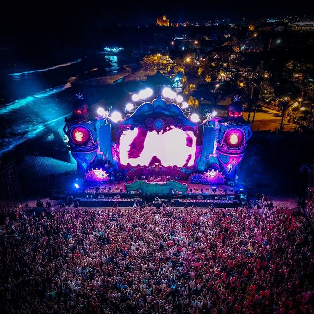 The beach, the crowd, the stage and the citadel.  TomorrowLand  Lebanon ・・ (Byblos, Lebanon)