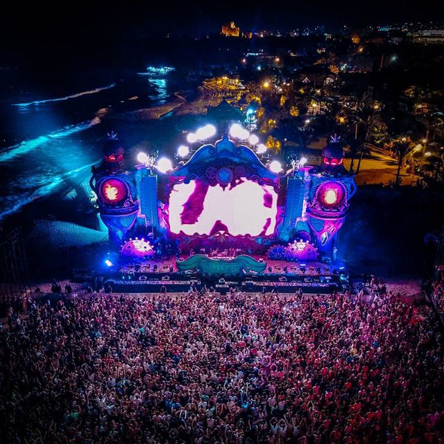 The beach, the crowd, the stage and the citadel.  TomorrowLand  Lebanon ・・ (Byblos, Lebanon)