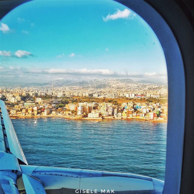 The beating city. plane  sea  cityview  citylife  beautifuldestinations ... (Beirut, Lebanon)