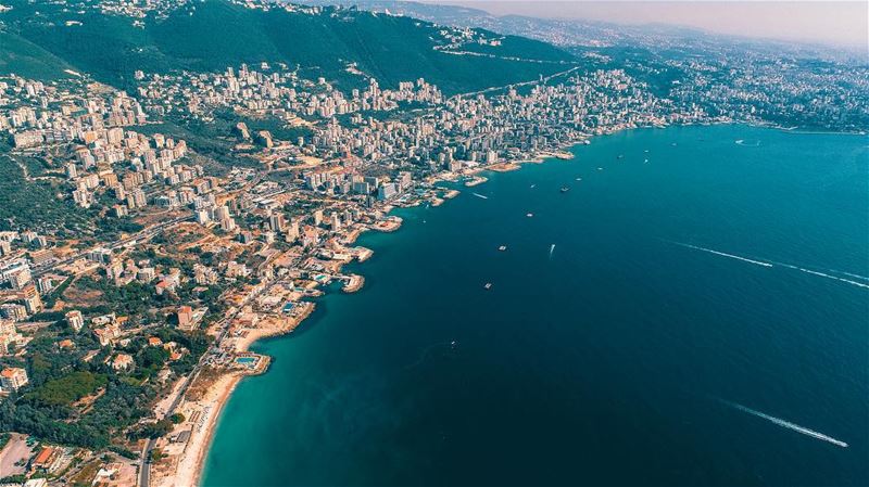 The beautiful bay of Jounieh  lebanon  livelovejbeil  livelovejounieh ... (Joünié)