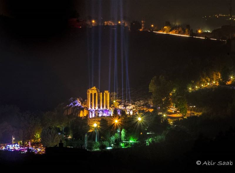 The beautiful fortress of faqra ... lebanon  faqra  ruins  festival ... (Ruins Faqra Kfardebian)