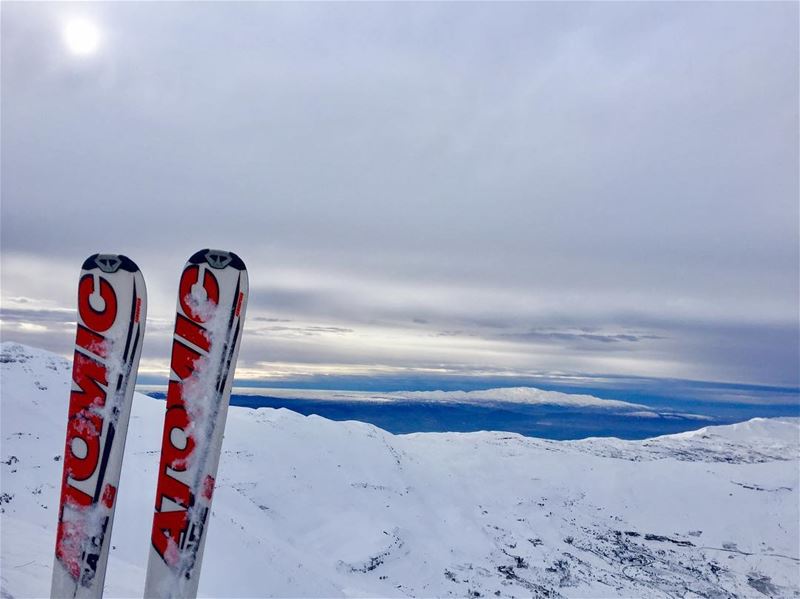 The beautiful mount al knaysah (جبل الكنيسة) on the background as seen... (Mzaar Kfardebian)