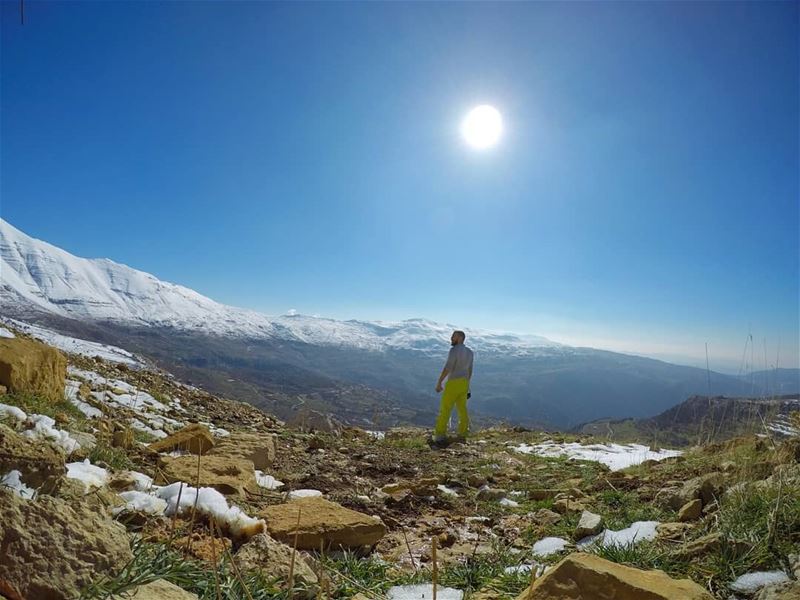 The beautiful Mt.Sannine🗻🚶---------------------------------------------- (Lebanon)