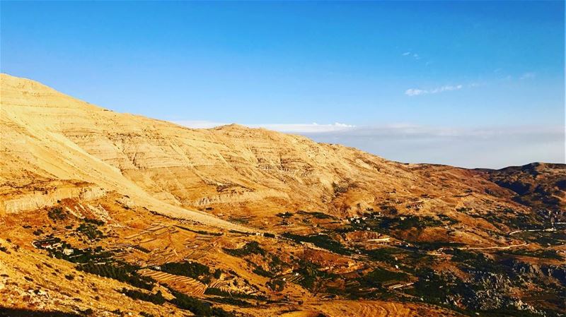 The beginning and the end of all nature scenery... trekking  hiking ... (Mount Sannine)