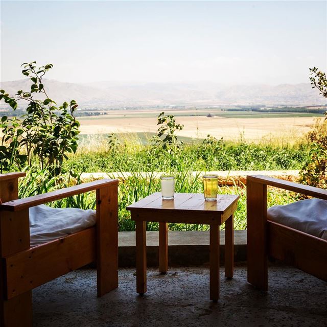 The Bekaa valley... Green and gold horizon.  tawletammiq  beitammiq...