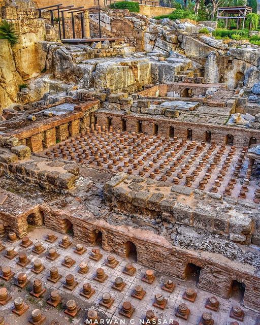 The Berytus Roman Baths ⛲️The Roman bathhouse was a meeting place for all... (Cisterns of the Roman Baths)