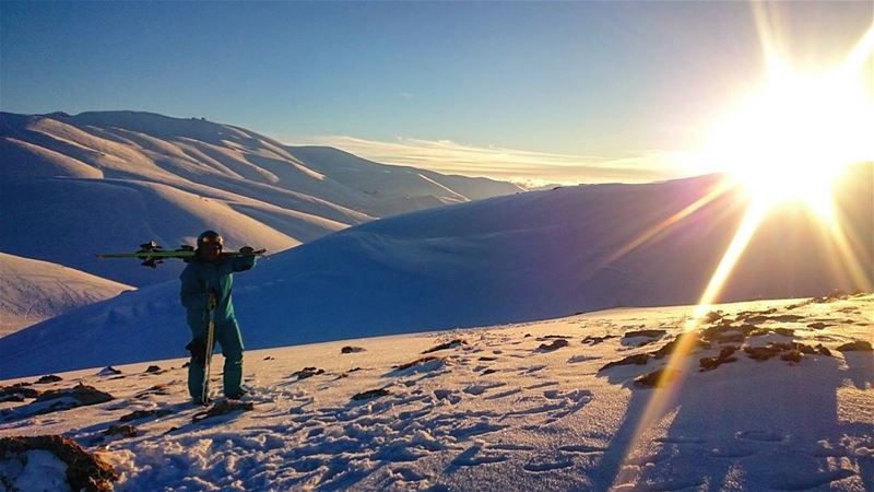 The best is yet to come faraya  farayalovers  mzaar  sunset  sports961 ... (Faraya Mzaar)