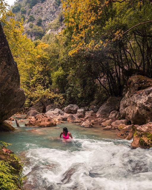 the best way to end a hike, wouldn’t you agree?-hiked all the way down... (Lebanon)