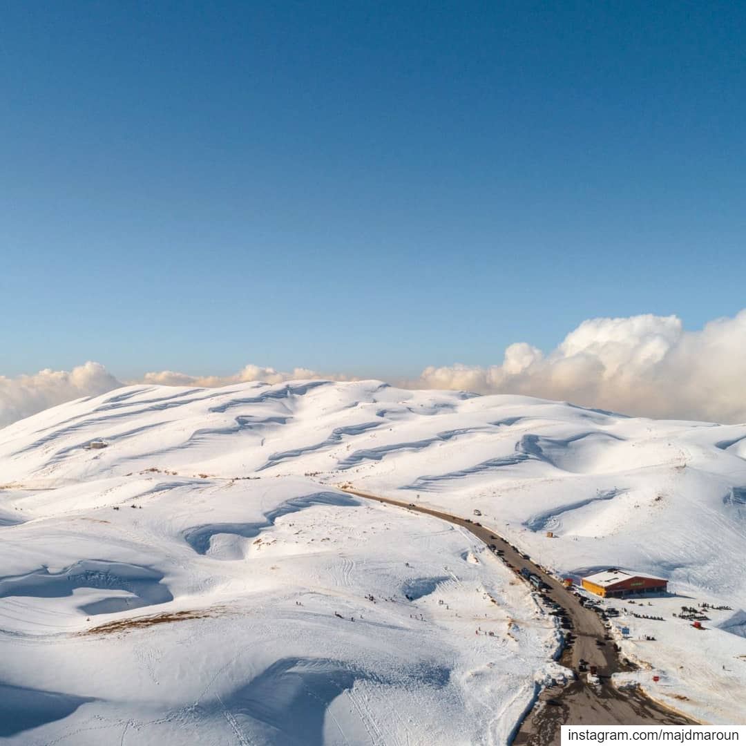 The Big White❄🌊••• lebanon  nature  snow  snowmountain ... (Faraya, Mont-Liban, Lebanon)