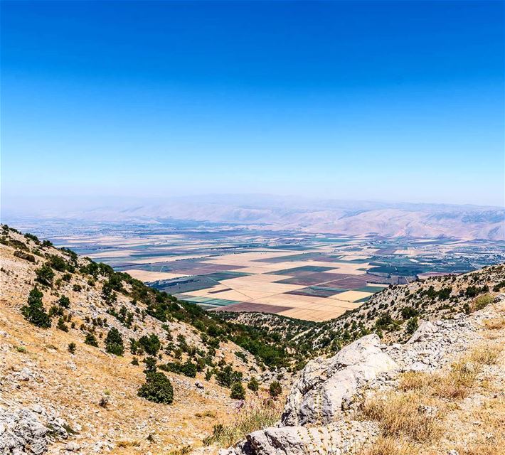 The Biqaa Valley. View from Barouk Mt. ... (Arz el Chouf)