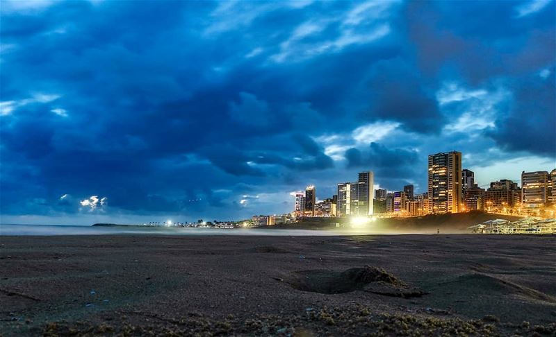 The blue hour | Beirut stormy evening 11th of June. beirut  lebanon ... (Beirut, Lebanon)