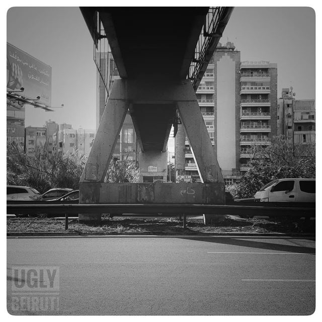 🇱🇧 The bridge... uglybeirut  beirut  lebanon  urban ... (Burj Hammud)
