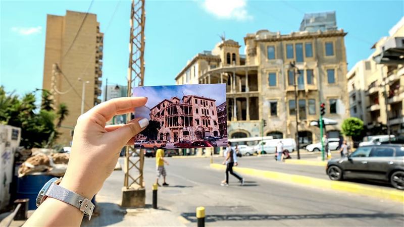 // the building that once stood as a barrier between the Lebanese citizens, (Sodecor)