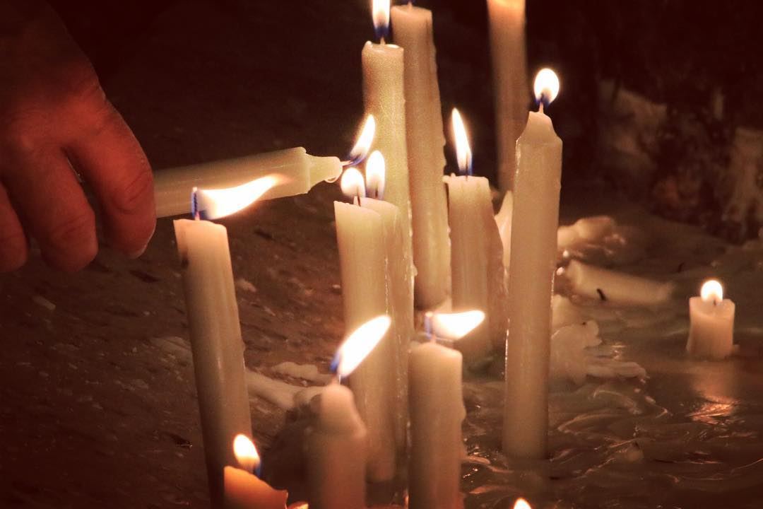 The candle of hope  candles  lights  hope  life  god  godblesslebanon ... (Harîssa, Mont-Liban, Lebanon)
