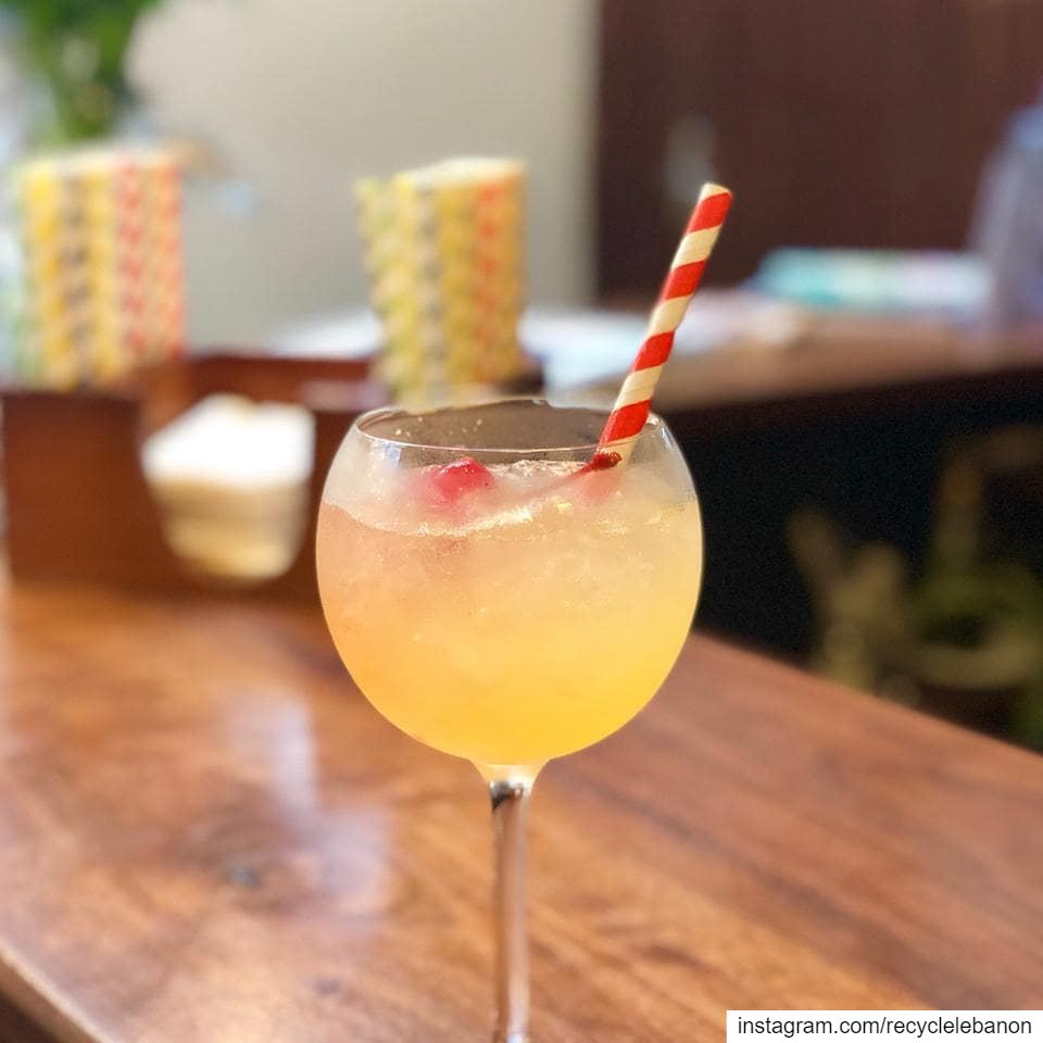 The cherry on top, @bardobeirut offers paper straws and has set up ...