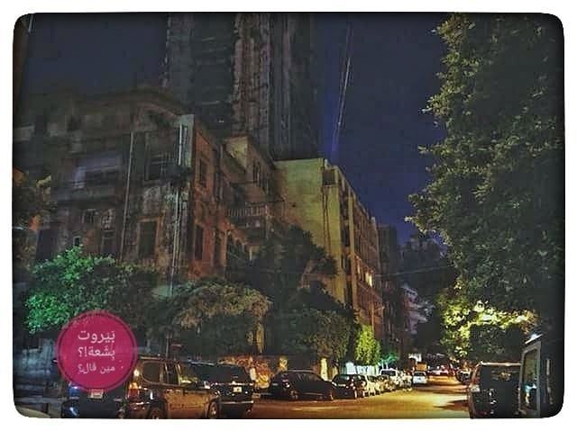 🇱🇧 The City at night...*******.Repost 📸:@zealed.lb****. بيروت_م (Gemayzee)