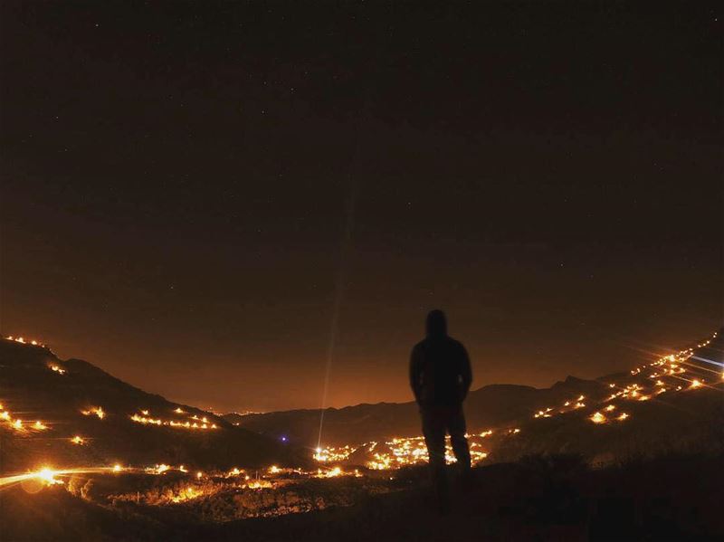 The city lights will bewilder you☄️LIVE  gopro   goprohero6   hiking ... (Tannourine)